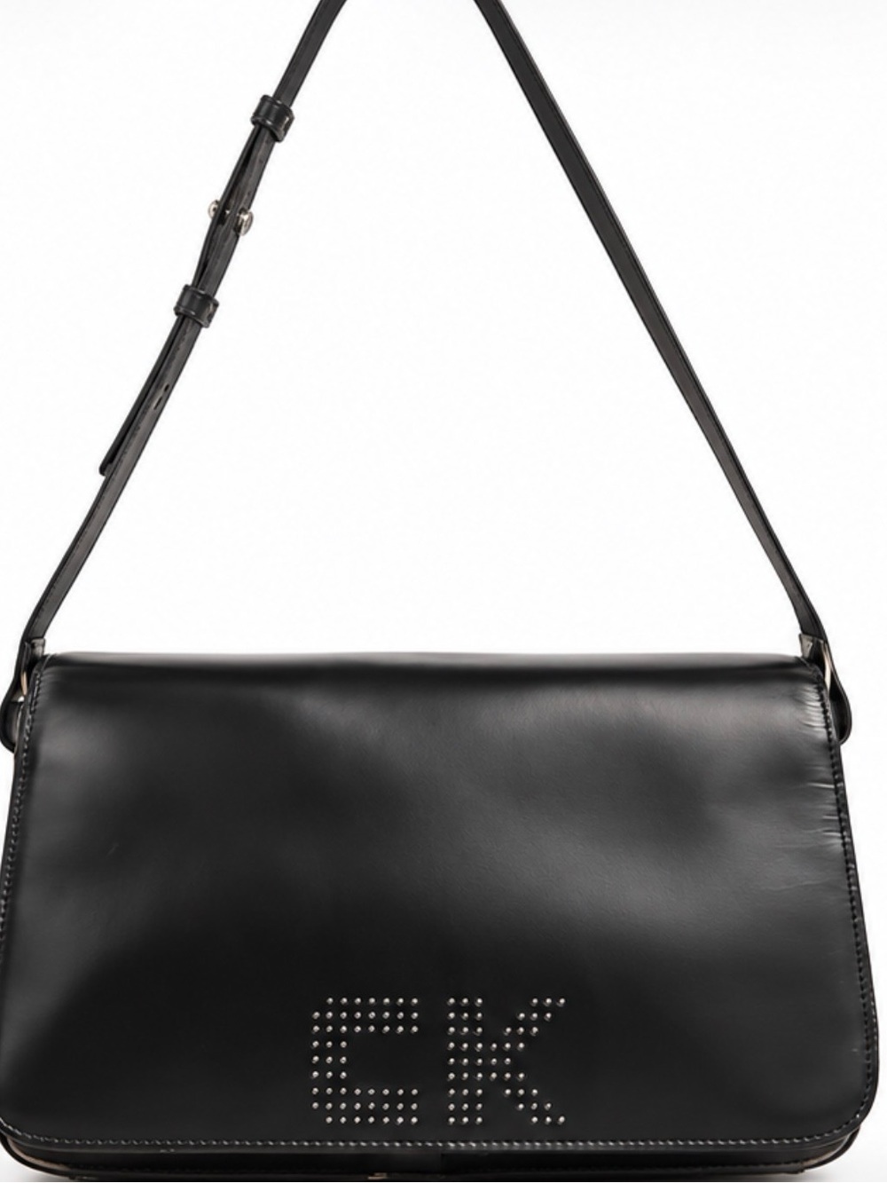 Like New! ‘CK' Black Leather Shoulder Bag 🖤